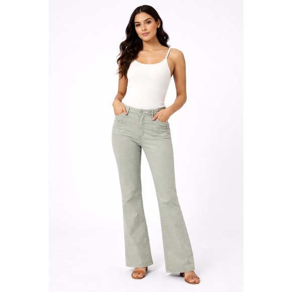 Pilcro and the Letterpress Denim - Pilcro Anthropologie High Rise Bootcut Flare Stretch Pants Wide Leg Retro NWR